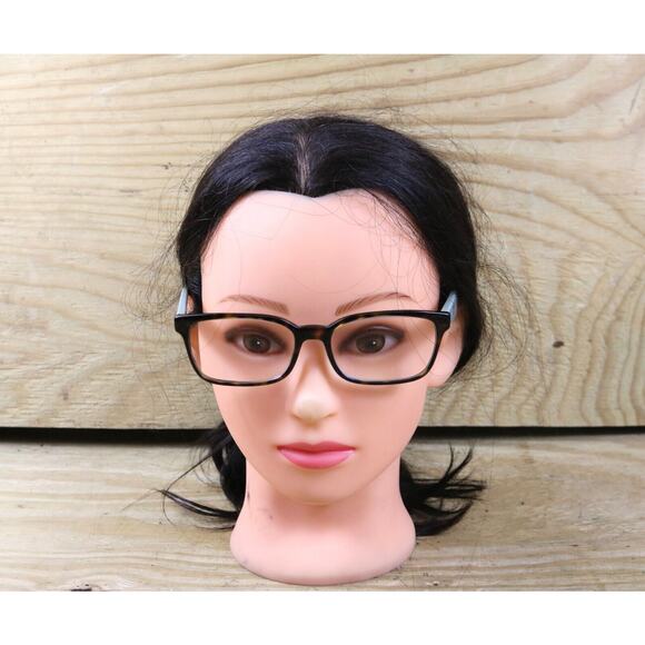 PRADA Eyeglasses Frames Womens HAVANA Teal Brown VPR 18T 2AU-101 140 Italy - Picture 1 of 5